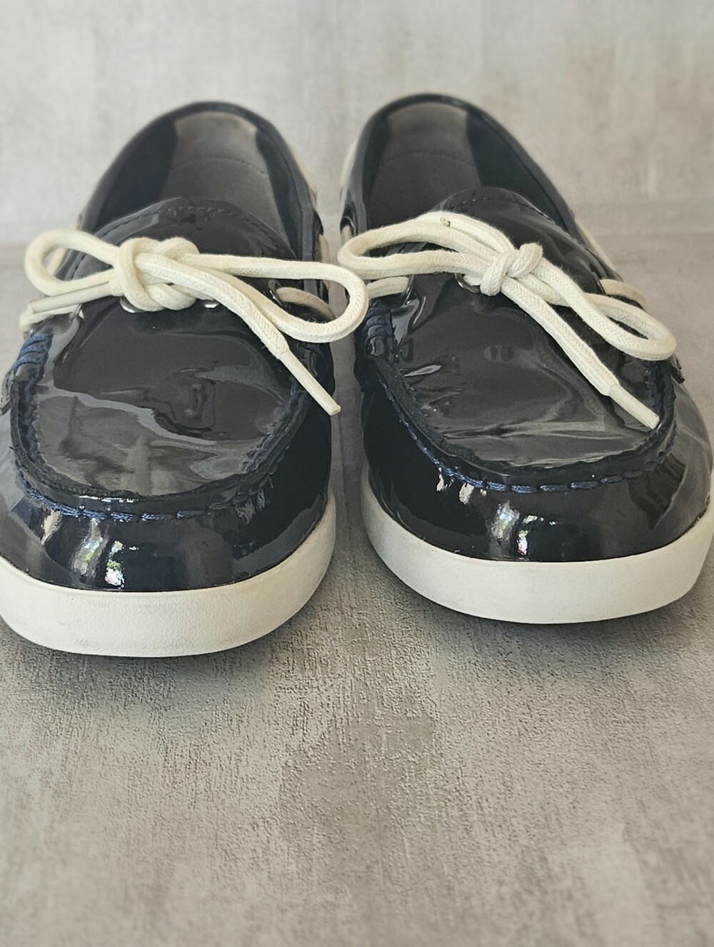 Cole Haan Women's Patent Leather Boat Shoes Loafers Black Size 8 B - Picture 6 of 15